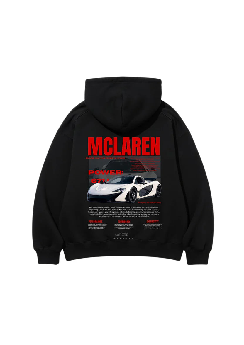 Open image in full screen McLaren Velocity Hoodie 400GSM UNISEX McLaren Velocity Hoodie 400GSM UNISEX
